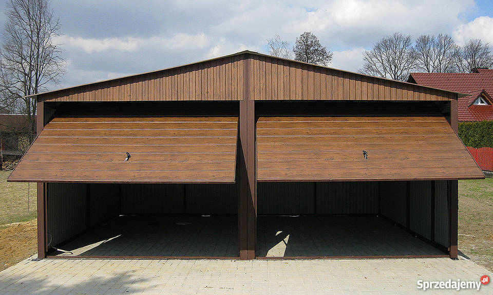 Garaże Blaszane Drewnopodobne Garaż Blaszany 6x5 30m2 Rzeszów