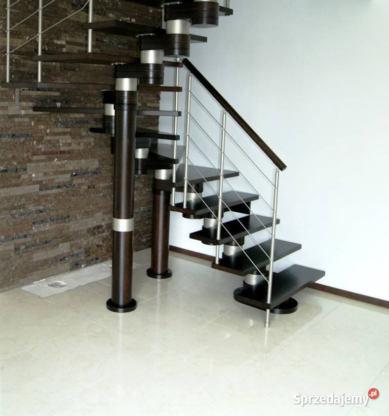 Schody drewniane DUDA model Moreno 220 U180 12 Podłogi i schody Kościan