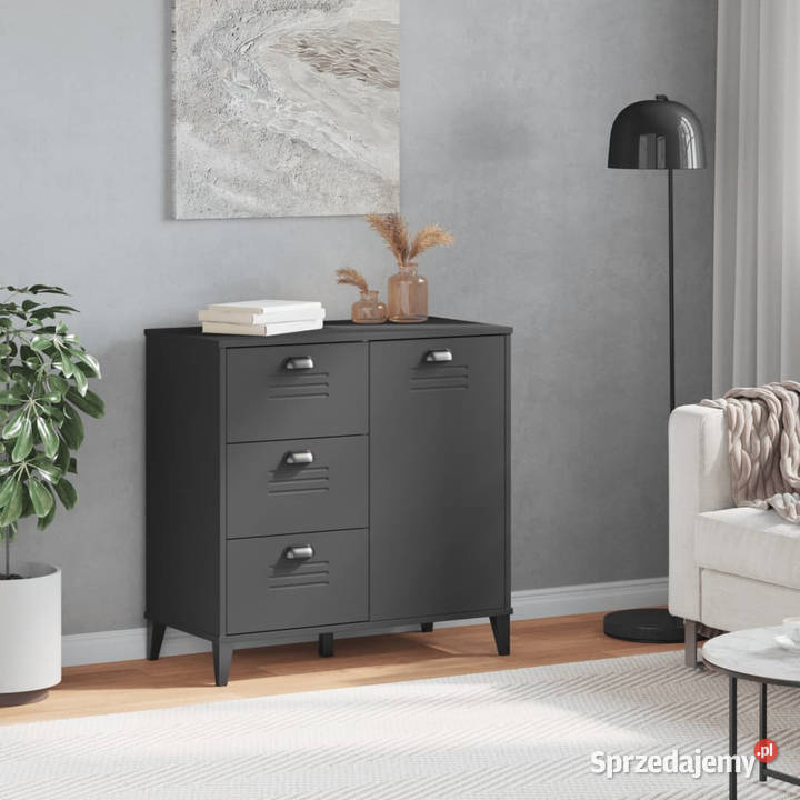 Szafka VIKEN antracytowa 80x40x80 materiał