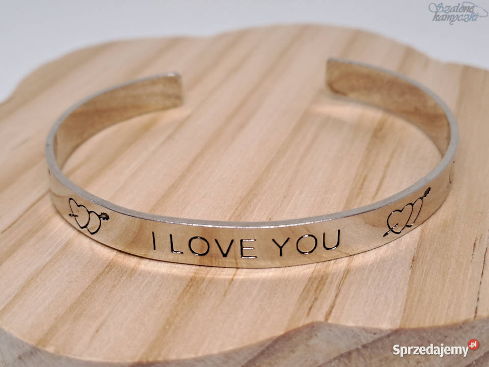 Bransoletka sztywna I LOVE YOU w kolorze Warszawa