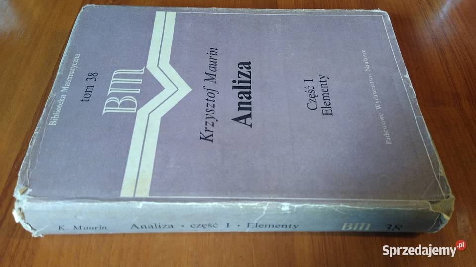 Analiza cz 1 Elementy Krzysztof Maurin twarda z obwolutą Gdańsk sprzedam
