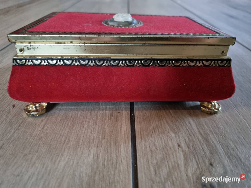 Szkatułka pudełko metalowe Angielskie Antyki wielkopolskie Wola Podłężna
