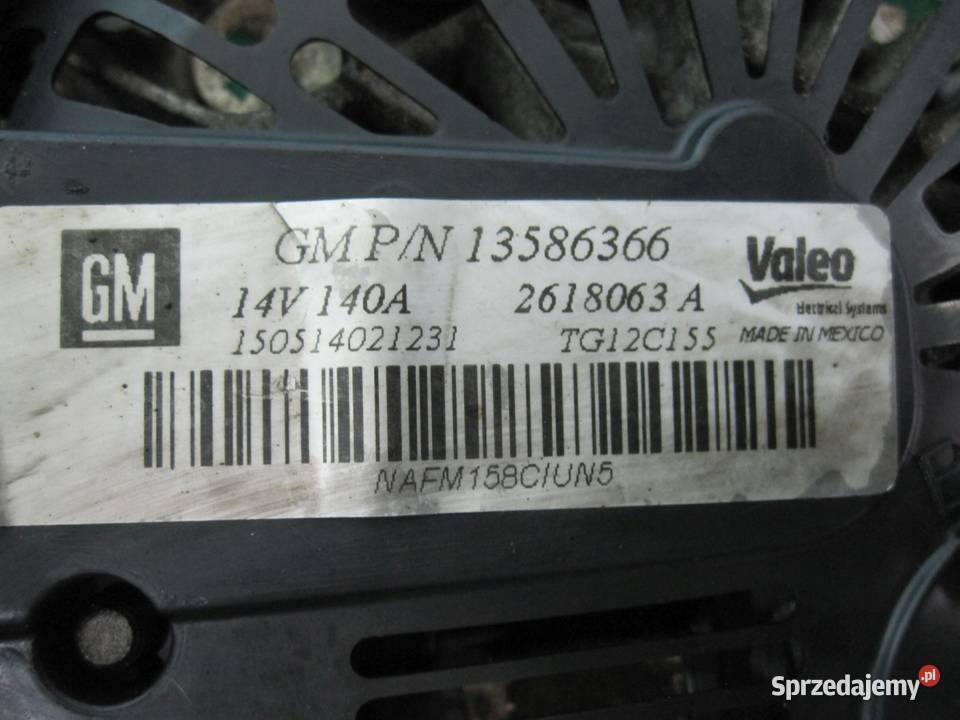 OPEL ASTRA 16 CDTI LVM B16DTL 110 alternator