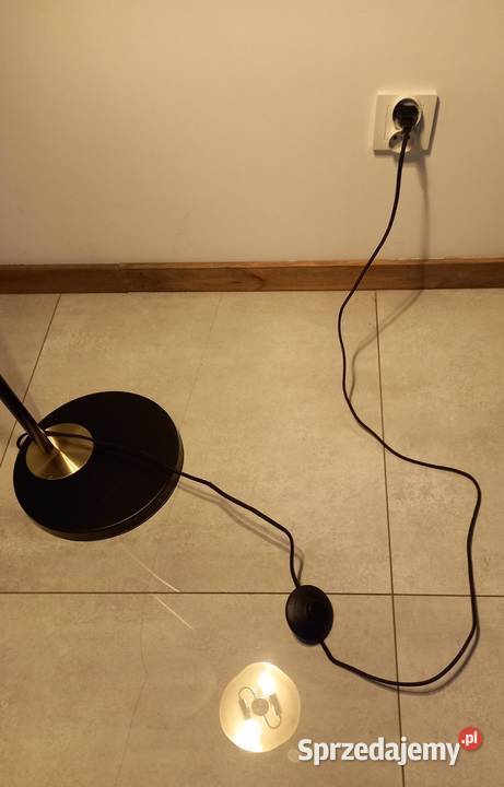 Lampa podłogowa Czarno złota ventage design sprzedam