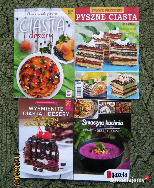 Ciasta i desery x 4 też bez glutenu