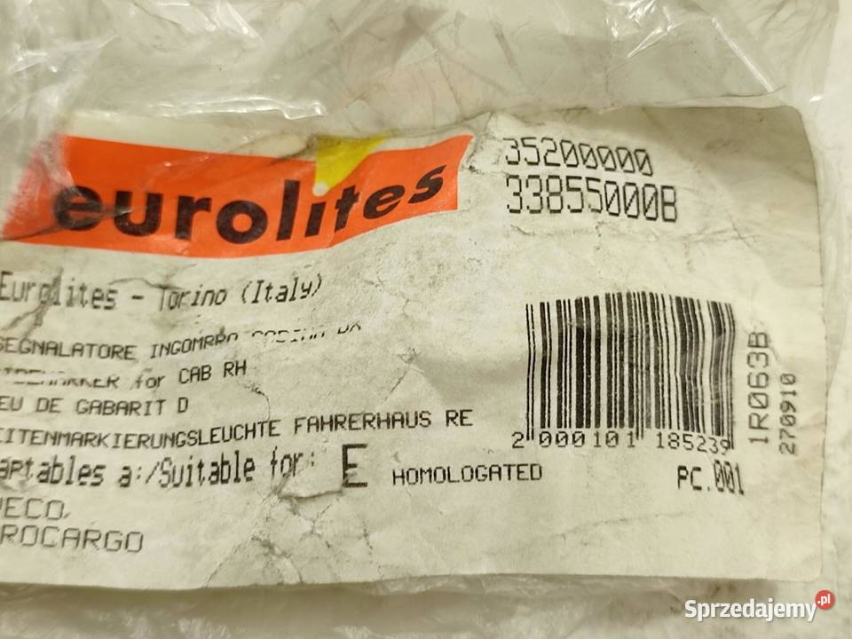 LAMPKA SUFITOWA IVECO EUROCARGO IIII 1991 NOWA