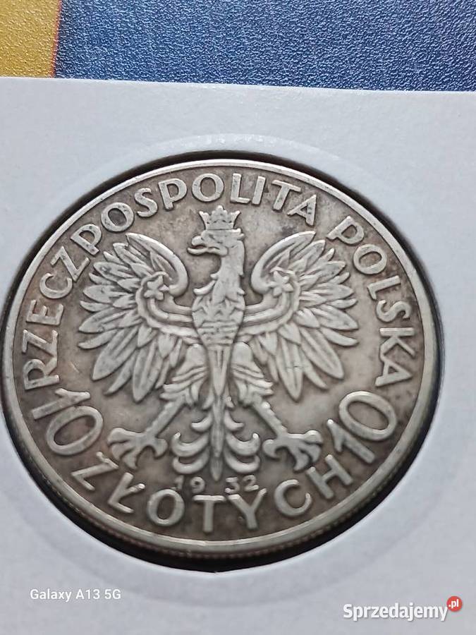 10 Głowa kobiety 1932 r 1 bez znaku mennicy wielkopolskie