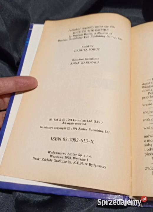 Gwiezdne Wojny Dziedzic Imperium Timothy Zahn wielkopolskie Poznań