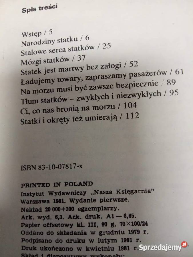 Piwowoński Płyną statki i okręty kolekcjonerskie Warszawa