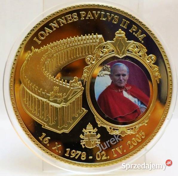 Olbrzym Gigant 70 mm MEDAL MONETA Jan Paweł II Numizmatyka Sosnowiec
