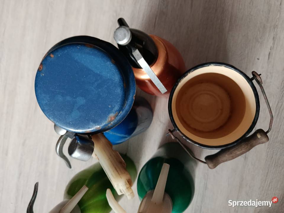 Dwa stare syfony z PRL kanka dekoracja 1 sztukę sprzedam