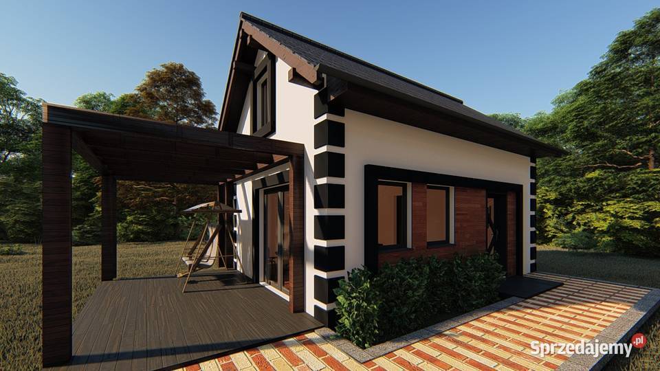 Projekt domu ZG117a na zgłoszenie bez pozwolenia śląskie Sosnowiec
