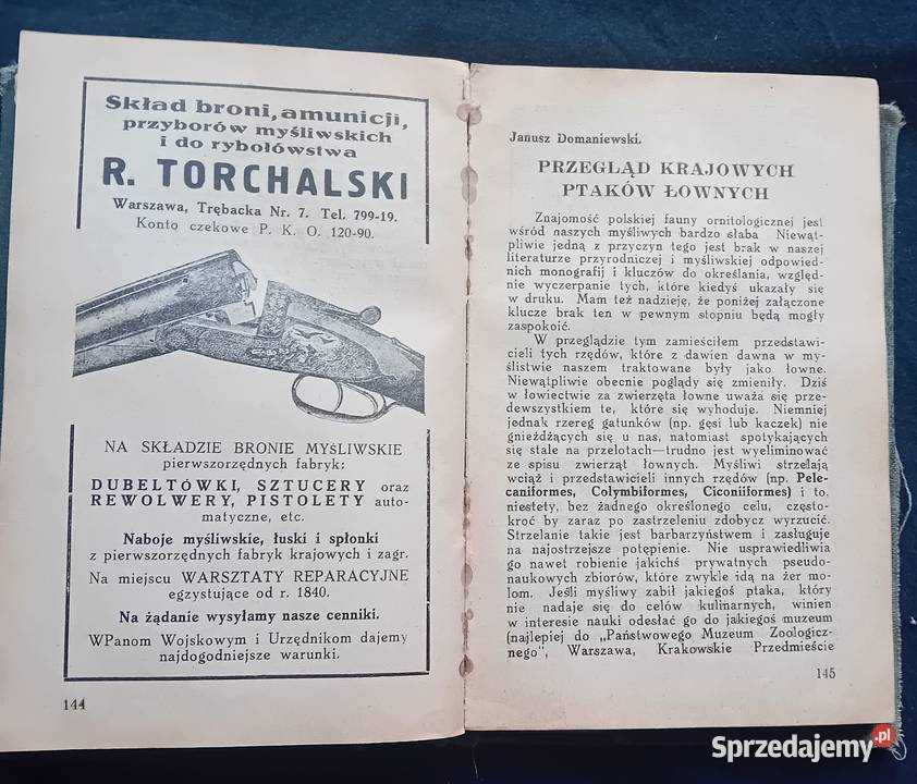Kalendarz myśliwski na 1932 r Polski Związek wielkopolskie Koźminek