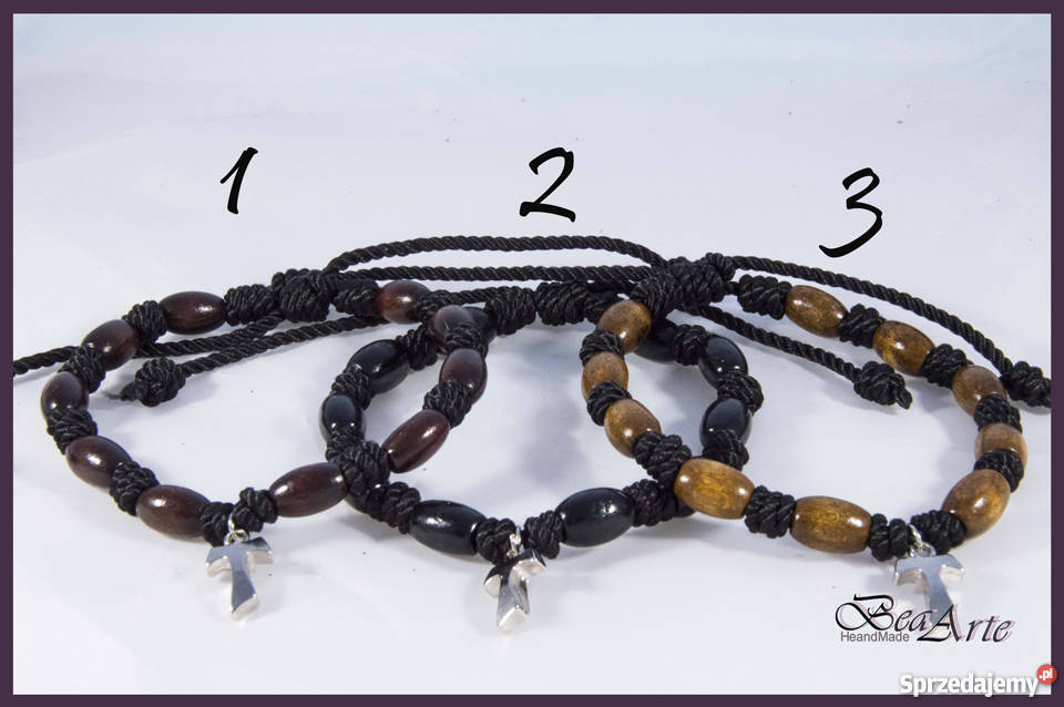 Różaniec dziesiątka bransoletka oliwki3 kolory Łysa Góra