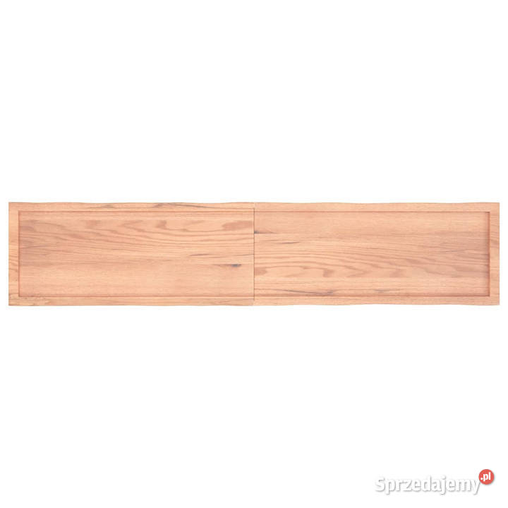 Blat jasnobrązowy 200x40x26 drewno z naturalną Warszawa