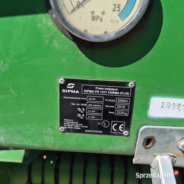 Prasa Sipma 1210 Farma Plus rolująca belująca w sprzedam