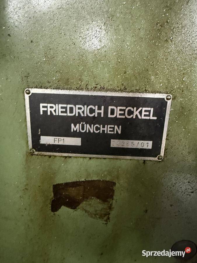 Frezarka narzędziowa FRIEDRICH DECKEL MUNCHEN FP Tarnowskie Góry