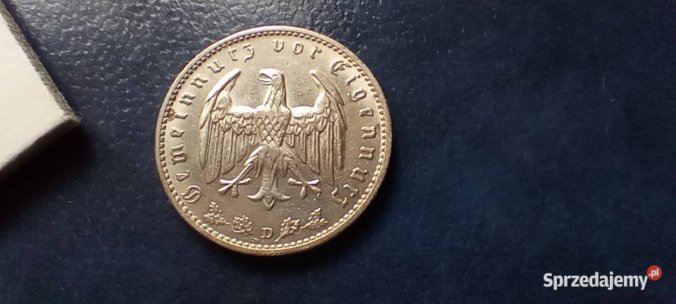 Stare monety 1 marka 1937 D NIemcy podkarpackie Lesko