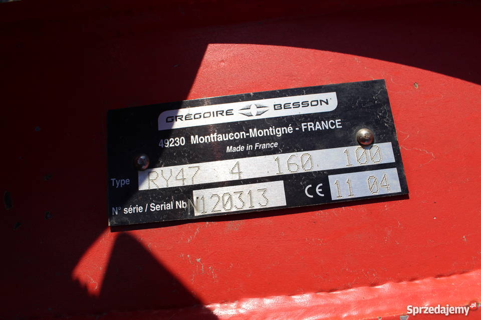 Gregoire Besson RY47obracane pługipług Sokoły