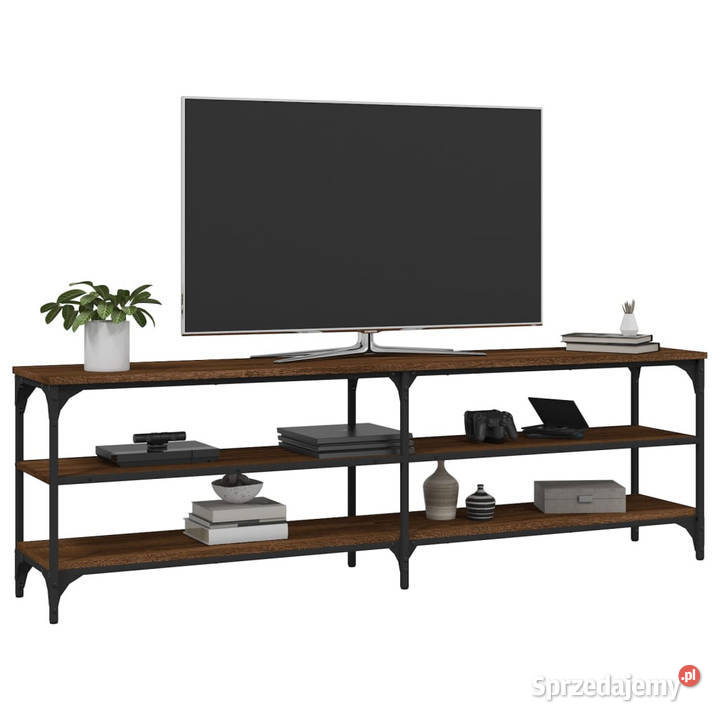 Szafka pod telewizor brązowy dąb 160x30x50 mazowieckie Warszawa