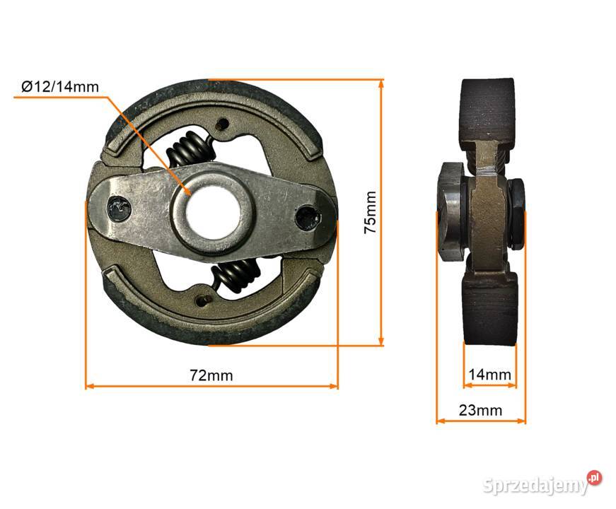 SPRZĘGŁO POCKET BIKE 2SZCZĘKOWE TUNING szczęki Motoryzacja