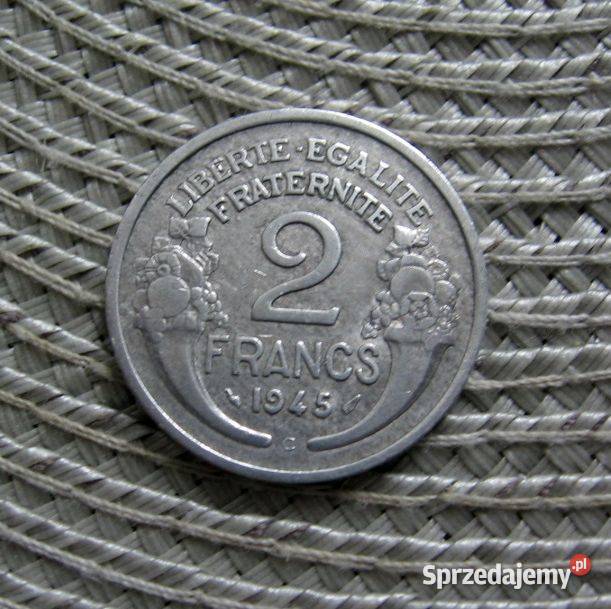 Francja 2 Franki 1945r Numizmatyka