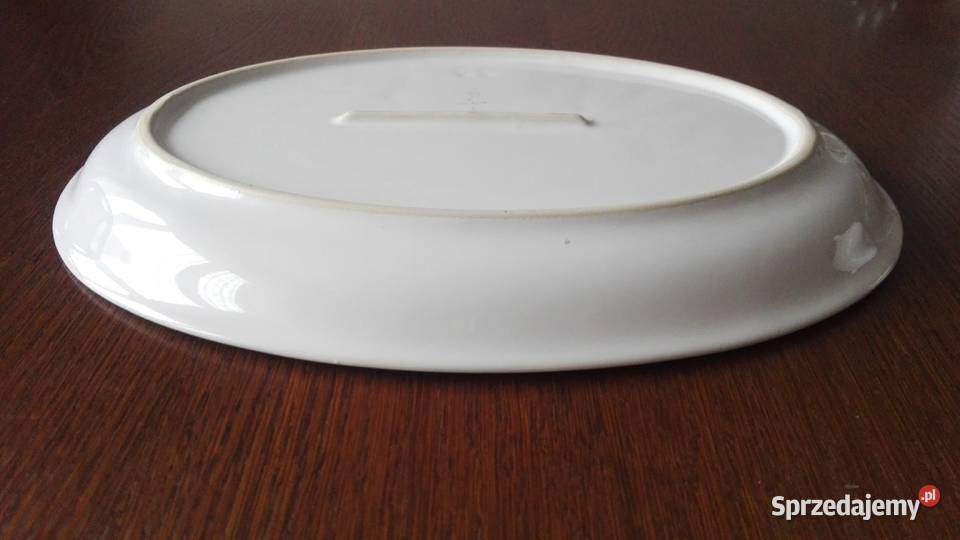 Półmisek duży porcelit Pruszków biały Białystok