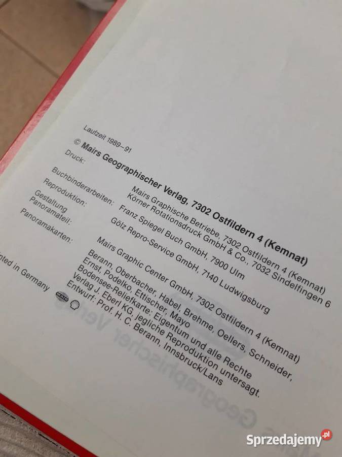 Shell Reiseatlas Deutschlan und Europa 1989 1991 Bielsko-Biała