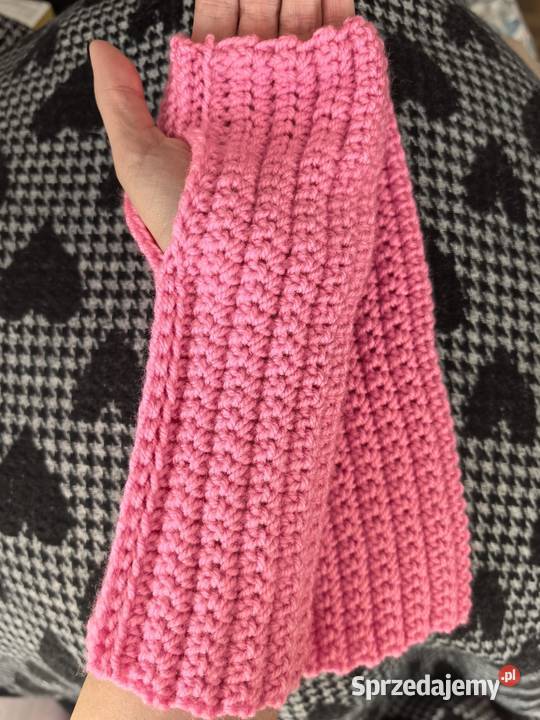 Mitenki rękawiczki bez palców handmade damskie dolnośląskie