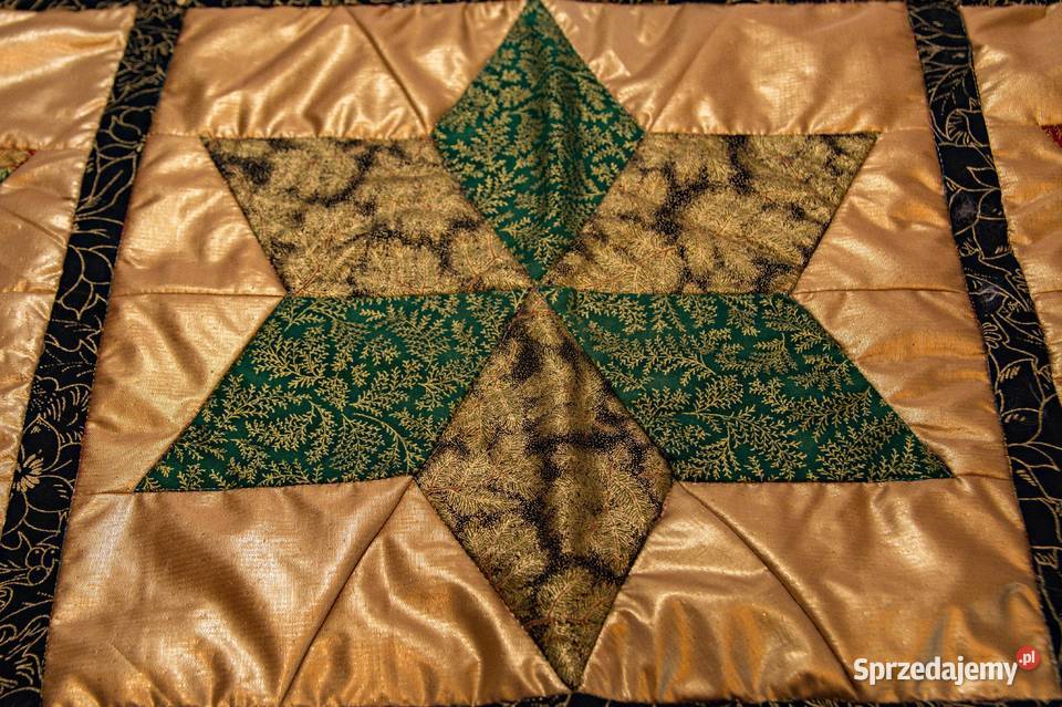 Sw17 Zloty Świąteczny bieżnik patchwork Piaseczno