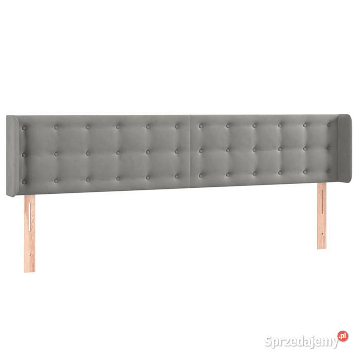 Zagłówek do łóżka z LED jasnoszary 203x16x7888 Warszawa