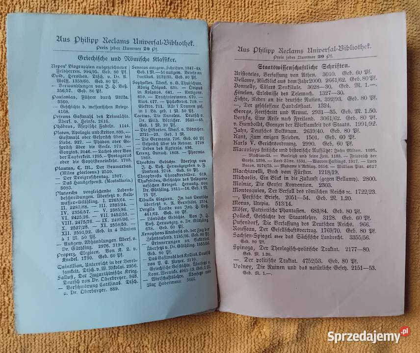 Publius Terentius Afer Phormio Philipp Reclam Antyki, Sztuka, Kolekcje Koźminek