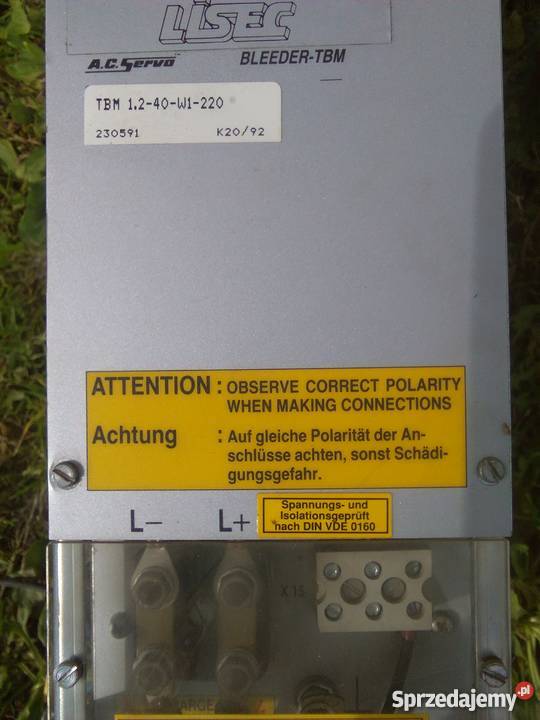 INDRAMAT AC SERVO BLEEDER TBM 1240W1220 wielkopolskie Poznań sprzedam