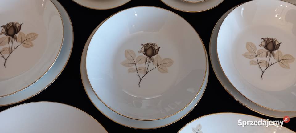 Serwis kawowoobiadowy 12 os Rosenthal Form 2000 Porcelana i szkło lubelskie
