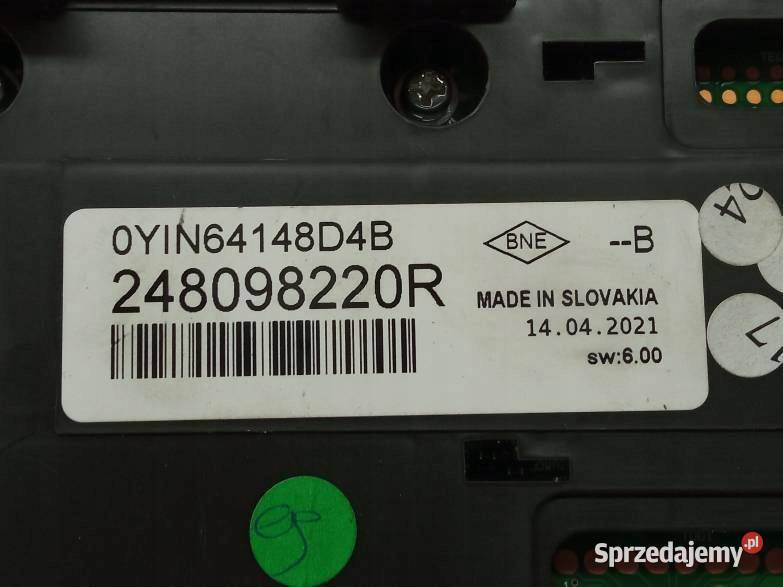 LICZNIK 248098220R Renault Clio V 2019 Rok produkcji 2021