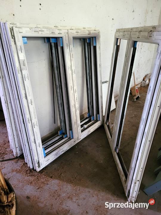 okna PCV 146x155 4 sztuki dwuskrzydłowe BRAK Turawa