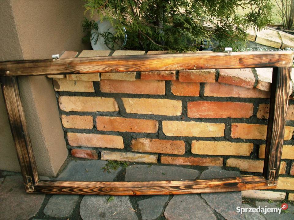 Okno rama loft na lustro aranżację zdjęcie 51x94 Ełk