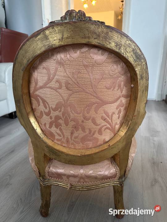 Fotel fotelik małej księżniczki antyk drewniany Bystrzyca Kłodzka