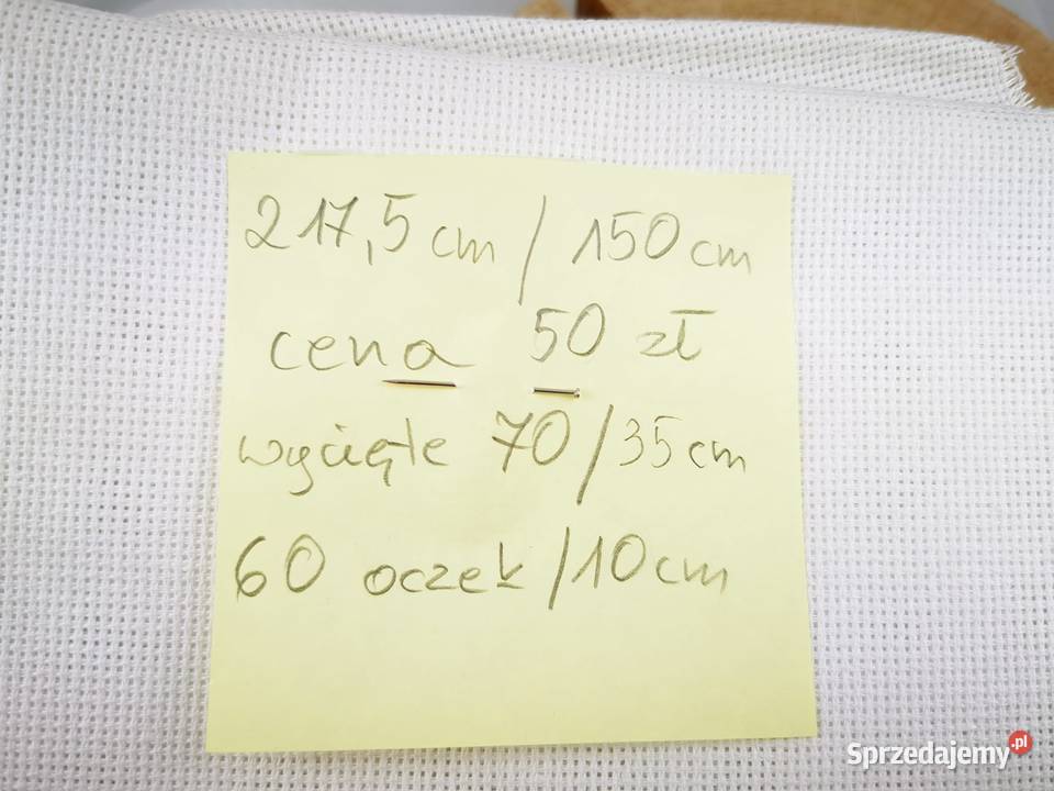 Kanwa do haftu w kuponachróżna wielkość rodzaj