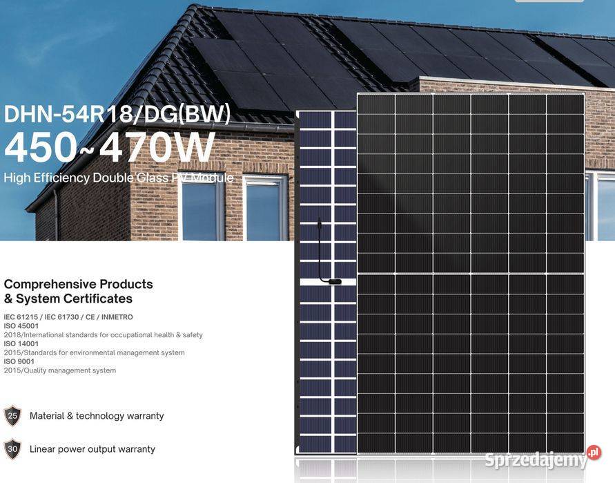 Panel Fotowoltaiczny DAH Solar 455W Bifacial