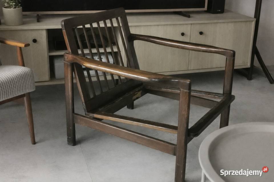 Mebel PRL Fotel B 7522 Zenon Bączyk wielkopolskie Wągrowiec sprzedam