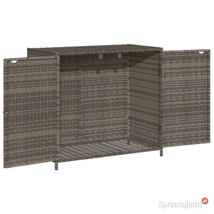 Szafka ogrodowa szara 83x45x76 polirattan mazowieckie Warszawa