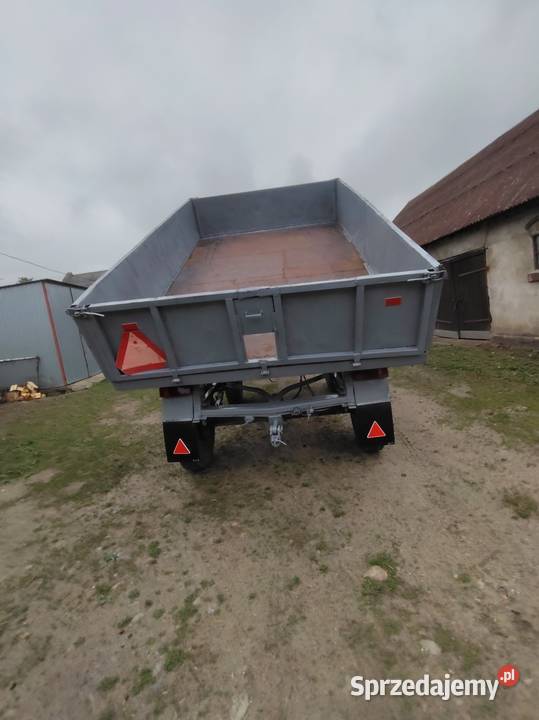 Przyczepa d47 z trójstronnym wywrotem łódzkie Skierniewice sprzedam