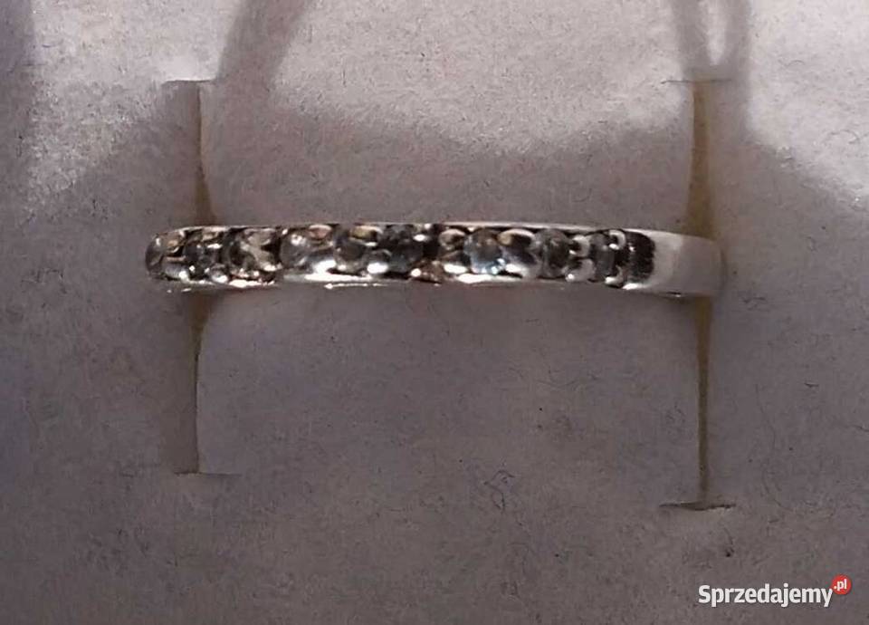 Pierścionek srebro 925 17mm cyrkonia Cieszyn