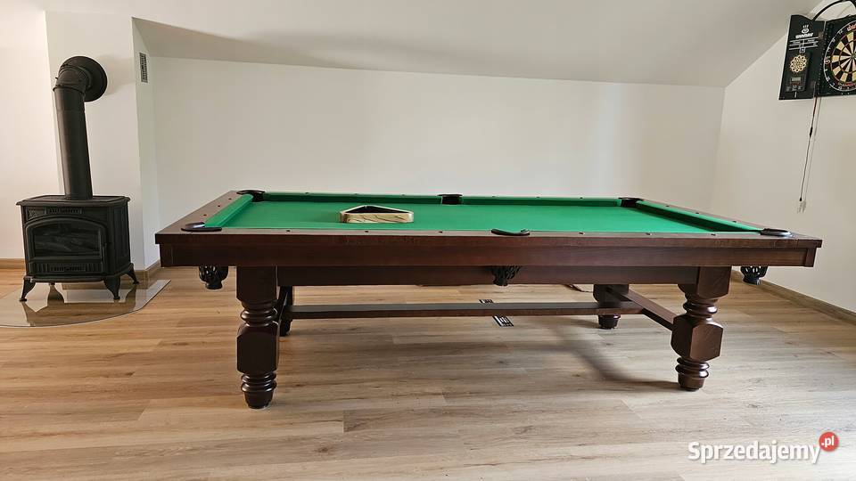 Stylowy Stół z Drewna NIKOL 3w1 Bilard Salon