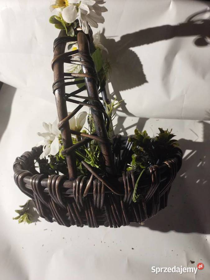 Koszyk wiklina granat np na święcenie Wrocław