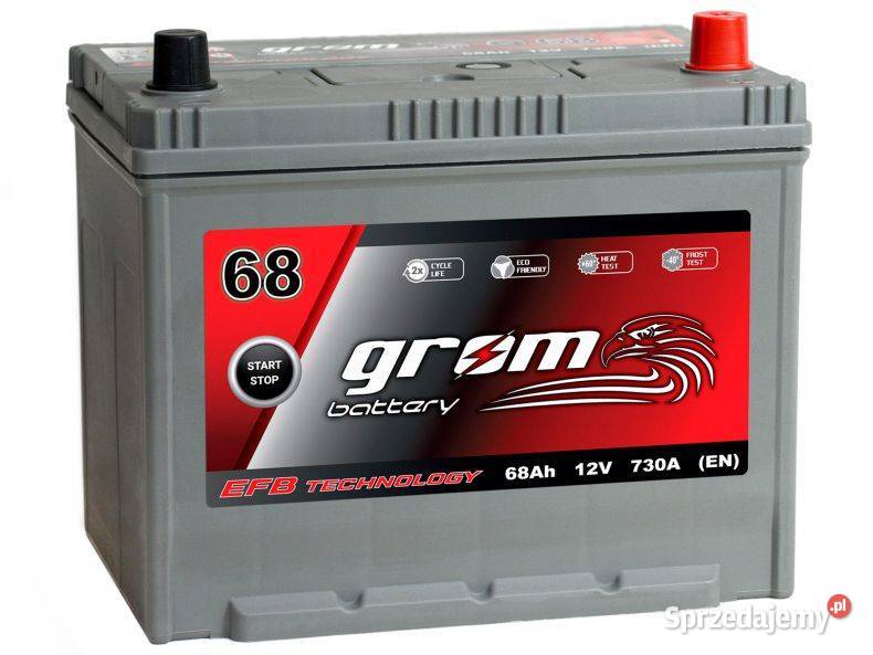 Akumulator GROM EFB STARTSTOP 68Ah 730A Japan Białystok sprzedam