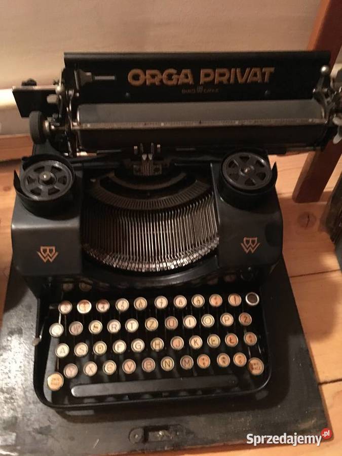 Zabytkowa maszyna do pisania ORGA PRIVAT wielkopolskie Poznań