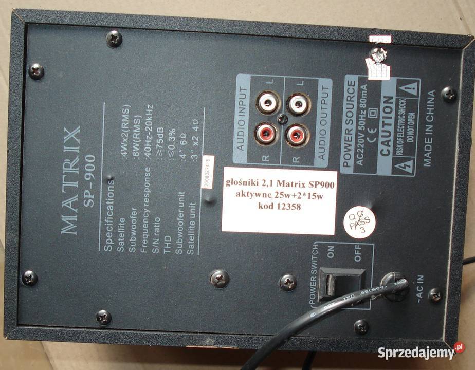 Głośnik Matrix SP900 Warszawa sprzedam