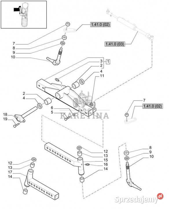Holland T6010 Przedłuźenie 82027588 Jastrzębniki
